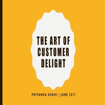 The Art of Customer Delight