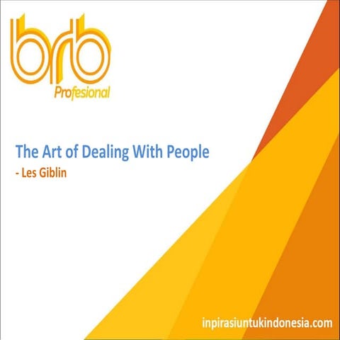 The art of dealing with people