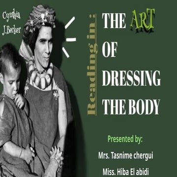 the art of dressing the body presentation tassnime.pptx