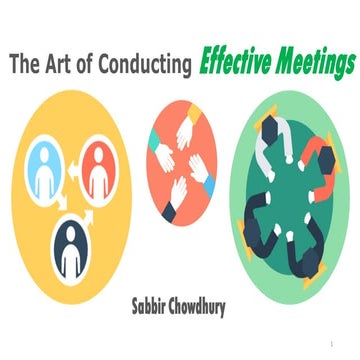The Art of Conducting Effective Meetings