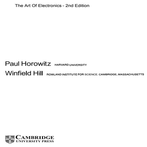 The art of_electronics