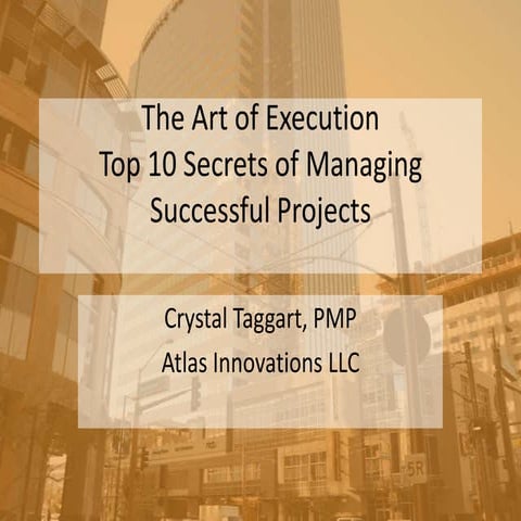 The art of execution