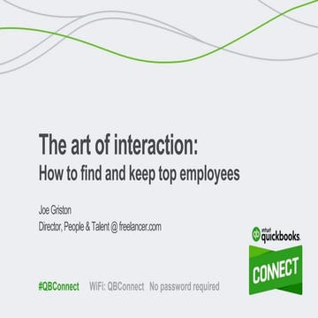 The art of interaction: How to find and keep top employees