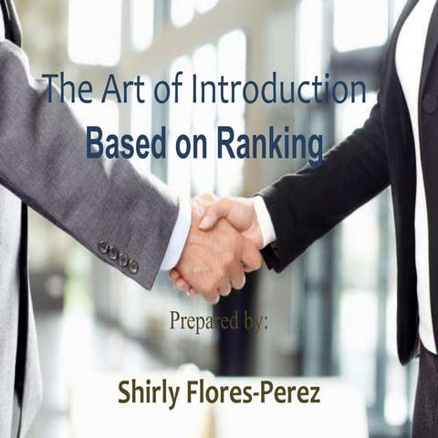 The Art of Introduction