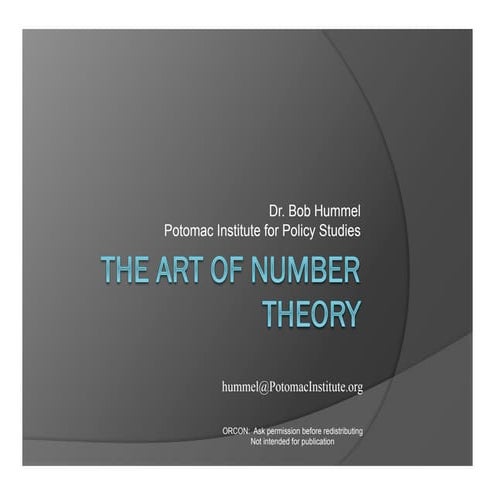 The art of number theory v7b[1]