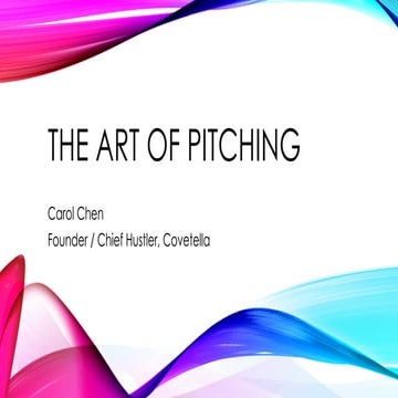 The Art of Pitching | PDF