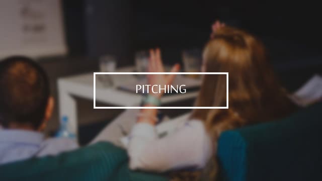 The art of pitching