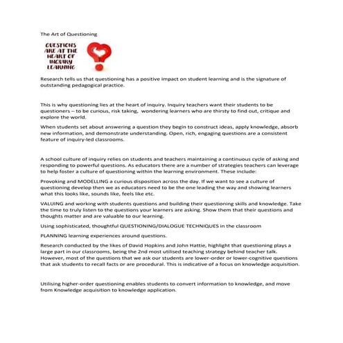 The Art of Questioning.docx