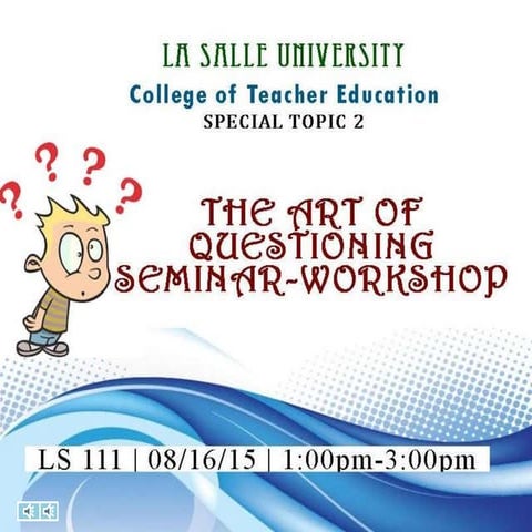 The Art of Questioning : Teacher’s Role