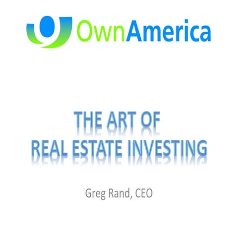 Cap Rate Presentation, How to calculate the rentability of an ...