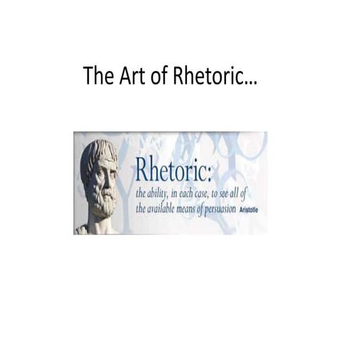 The art of_rhetoric