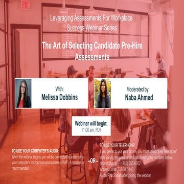 The Art of Selecting Candidate Pre Hire Assessments