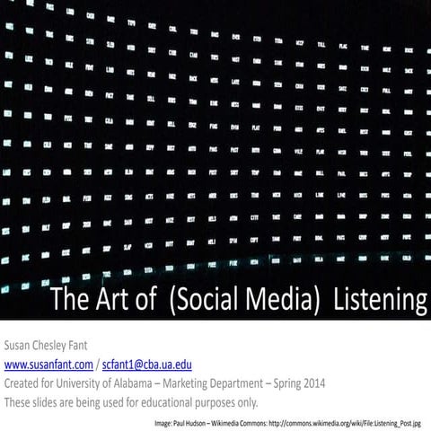 The Art of Social Media Listening