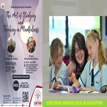 The Art of Teaching & Studying in Mindfulness