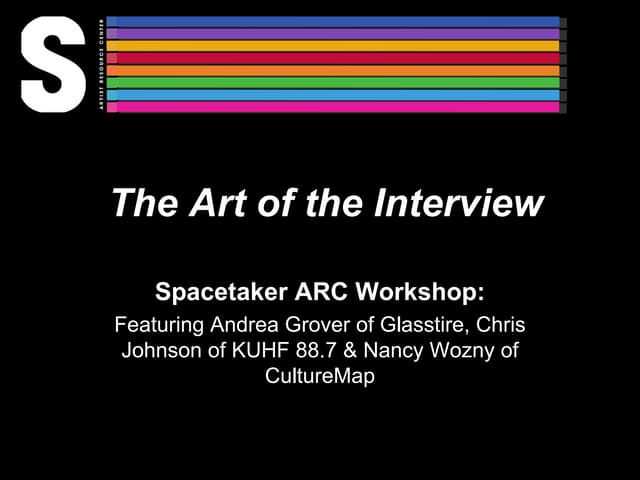 The Art of the Interview