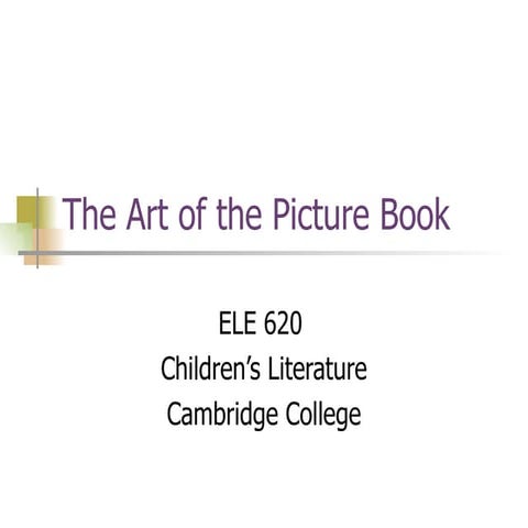 The Art Of The Picture Book
