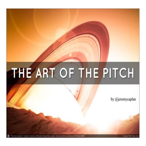 The Art of the Pitch