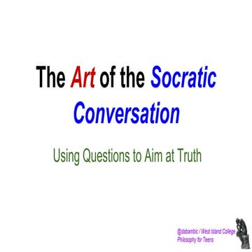 The Art of the Socratic Conversation