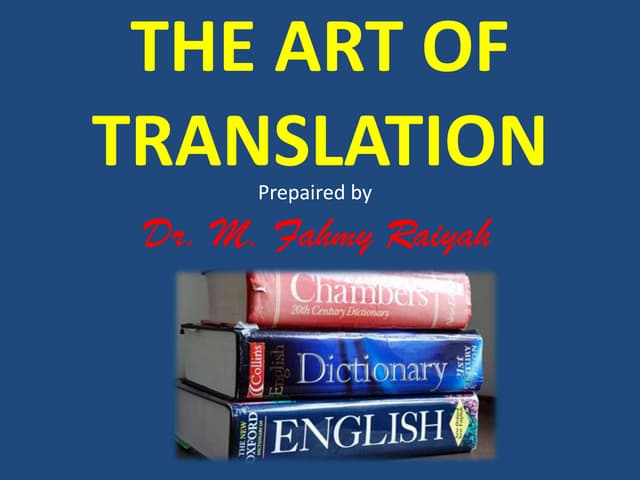 Translation theory and practice | PPTX