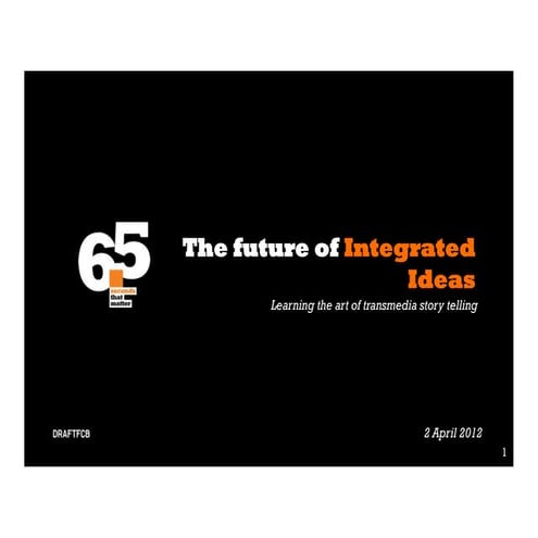 The future of integrated campaigns: the art of transmedia planning