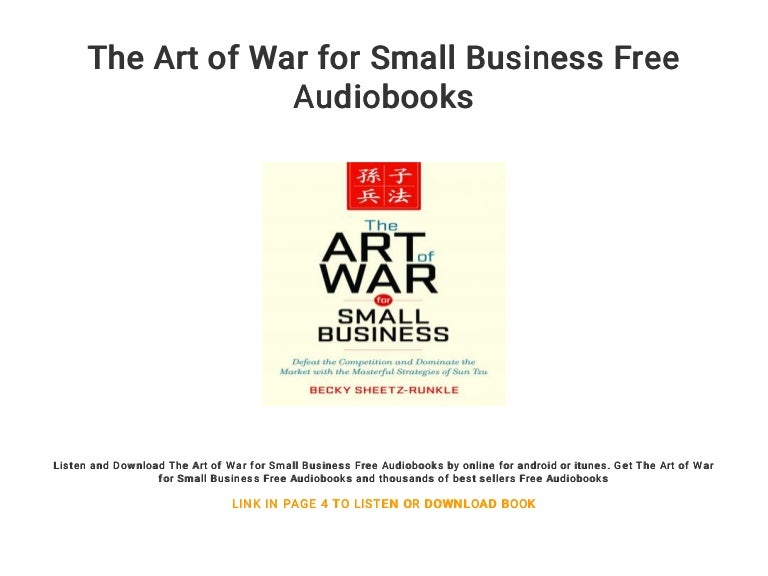 The Art of War for Small Business Free Audiobooks