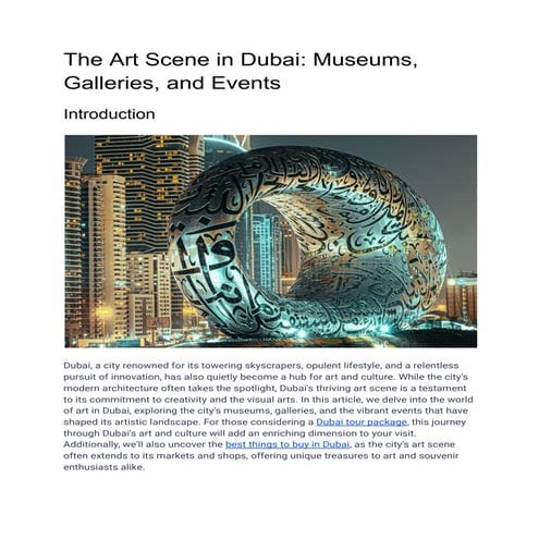 The Art Scene in Dubai_ Museums, Galleries, and Events.pdf