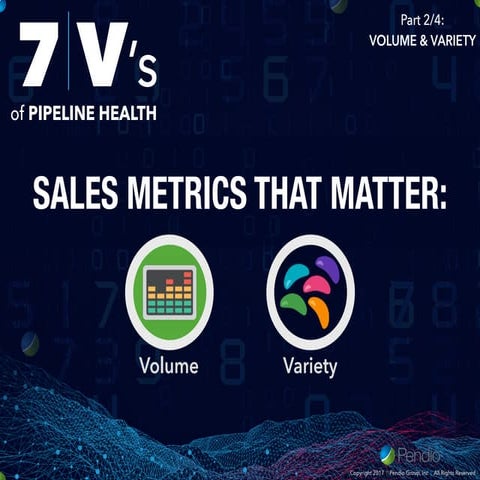 The Art & Science of Sales Pipeline Management (Volume & Variety)