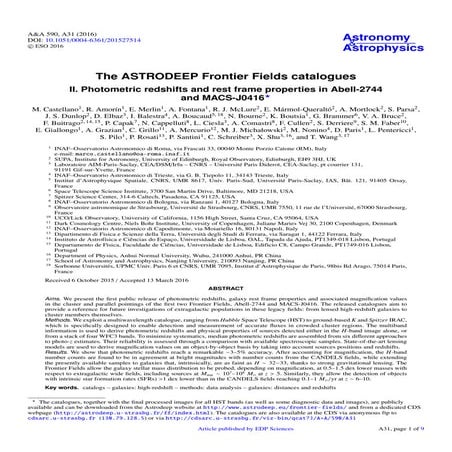 The ASTRODEEP Frontier Fields catalogues II. Photometric redshifts and rest f...