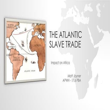 Atlantic Slave Trade Impact on Africa