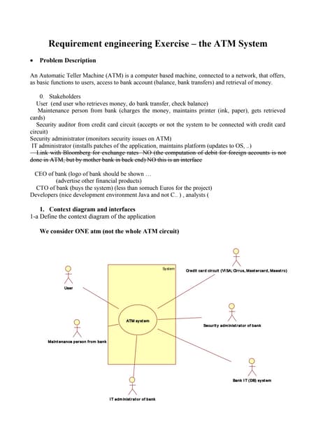 Project report on (atm MAnagment system) | DOCX
