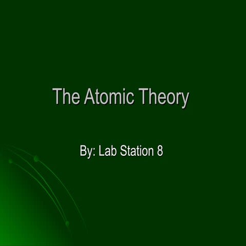 The atomic theory