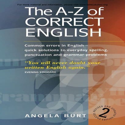 The a to z of correct english