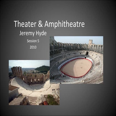 Sanisera Fieldschool, session no. 5, 2010: Theater &amp; Amphitheatre, by Jer...