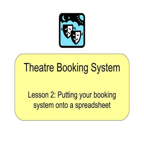 Theatre Booking System - Lesson 2