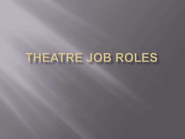 Stage Production