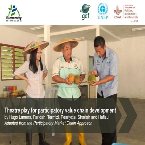 Theatre play for participatory value chain development 