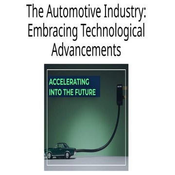 The Automotive Industry: Embracing Technological Advancements – Belrise Indus...