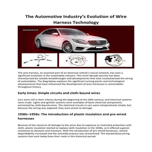 The Automotive Industry’s Evolution Of Wire Harness Technology.pdf