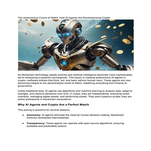 The Autonomous Future of Web3_ How AI Agents Are Revolutionizing Crypto in 20...