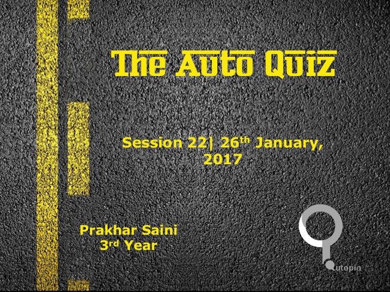 The Auto Quiz