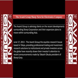 The avanti group sharp turn for ele...