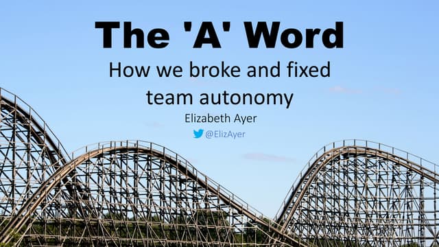 The A-word   Agile and Beyond 2019
