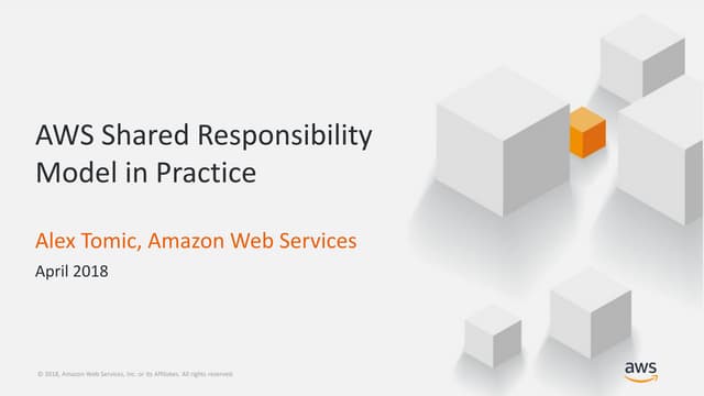 The AWS Shared Responsibility Model in Practice