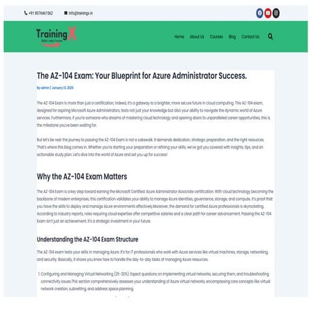 The AZ-104 Exam: Unlock Your Career as an Azure Administrator | PDF