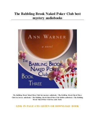 The Babbling Brook Naked Poker Club best mystery audiobooks