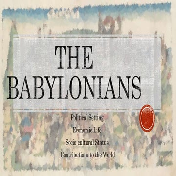 The Babylonians