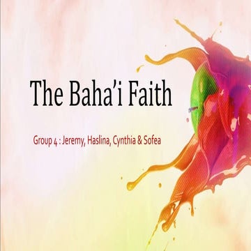 The baha’i faith
