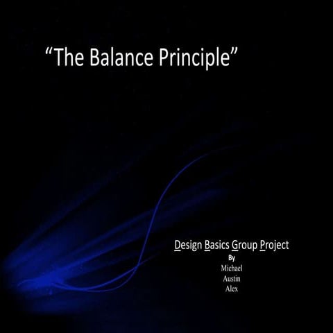 The Balance Principle