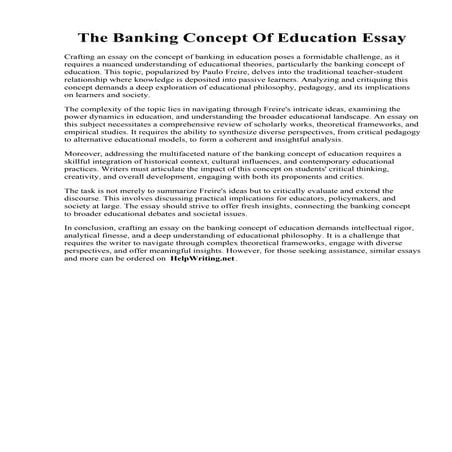 The Banking Concept Of Education Essay.pdf