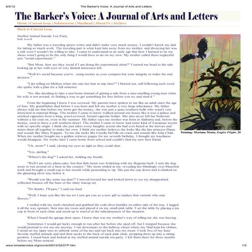 The barker's voice a journal of arts and letters   copy